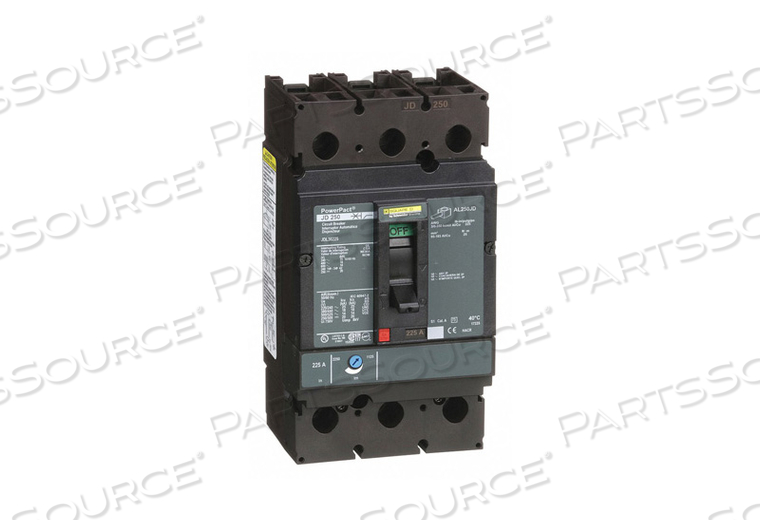 CIRCUIT BREAKER 225A 3P 600VAC JD by Square D CIRCUIT BREAKER 225A 3P 600VAC JD by Square D