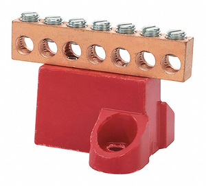 GROUND BAR COPPER 7 CIRCUIT 2-14 AWG by NSi Industries