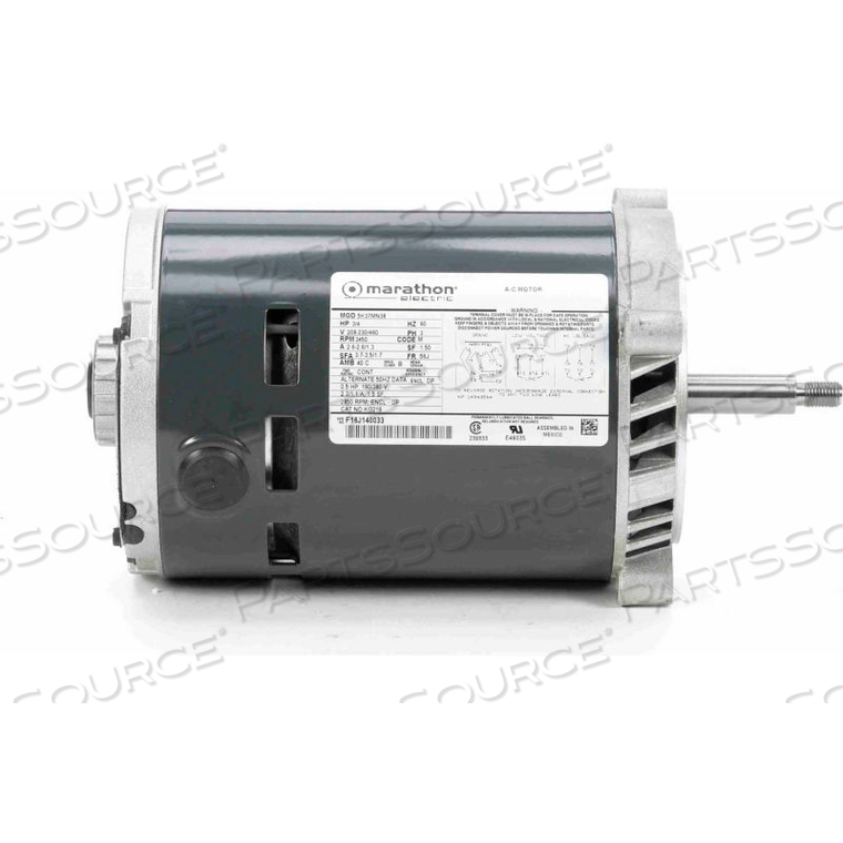 GENERAL PURPOSE PUMP THREE PHASE MOTOR, 3/4 HP, 3450 RPM, 208-230/460V, ODP by Marathon Motors