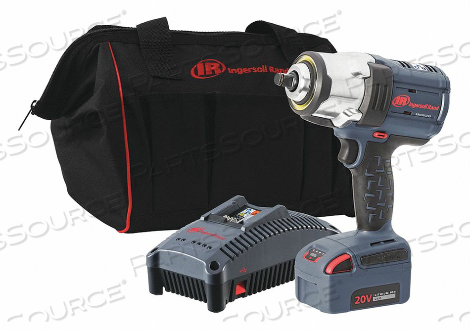 IMPACT WRENCH KIT 1/2 DRIVE SIZE 20.0V 