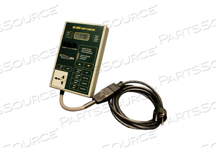 ELECTRICAL SAFETY ANALYZER, 85 TO 265 VAC, 20 A WITH SOFT CASE, CHASSIS CABLE, POWER CORD by BC Group International, Inc. (BC Biomedical) ELECTRICAL SAFETY ANALYZER, 85 TO 265 VAC, 20 A WITH SOFT CASE, CHASSIS CABLE, POWER CORD by BC Group International, Inc. (BC Biomedical)