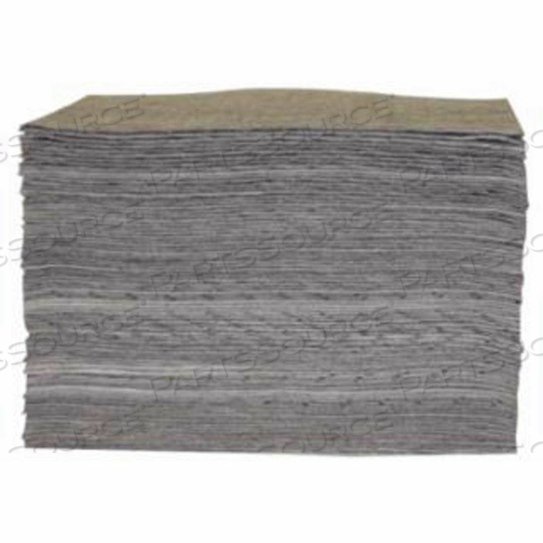 UNIVERSAL LIGHT WEIGHT SORBENT PAD, 15" X 17", 100/BOX 