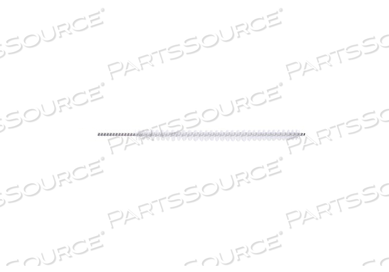 0.19" 12" L TWISTED STAINLESS STEEL ANTIMICROBIAL NYLON BRISTLE CHANNEL CLEANING BRUSH by Key Surgical