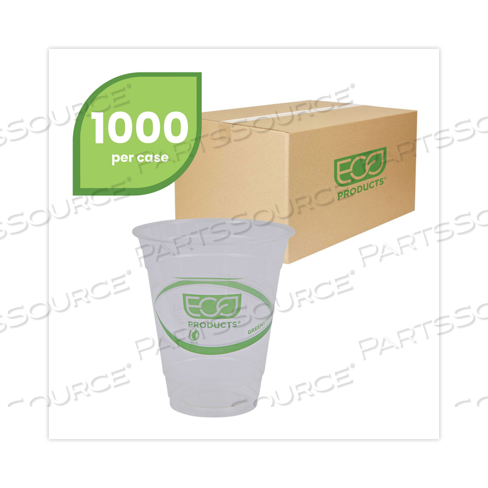 GREENSTRIPE RENEWABLE AND COMPOSTABLE COLD CUPS, 12 OZ, CLEAR by Eco-Products