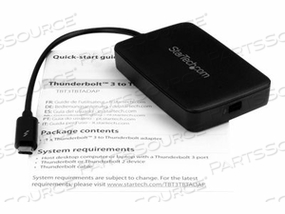 THUNDERBOLT 3 TO THUNDERBOLT 2 ADAPTER LETS YOU USE TB2/TB1 PERIPHERALS/DISPLAYS by StarTech.com Ltd. THUNDERBOLT 3 TO THUNDERBOLT 2 ADAPTER LETS YOU USE TB2/TB1 PERIPHERALS/DISPLAYS by StarTech.com Ltd.