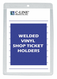 SHOP TICKET HOLDER VINYL 5X8 PK50 by C-Line