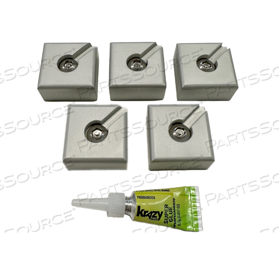 0.5 H X 1 W X 1IN L MOUNTING PAD WITH SECURITY KEY & ADHESIVE by Secure Mount