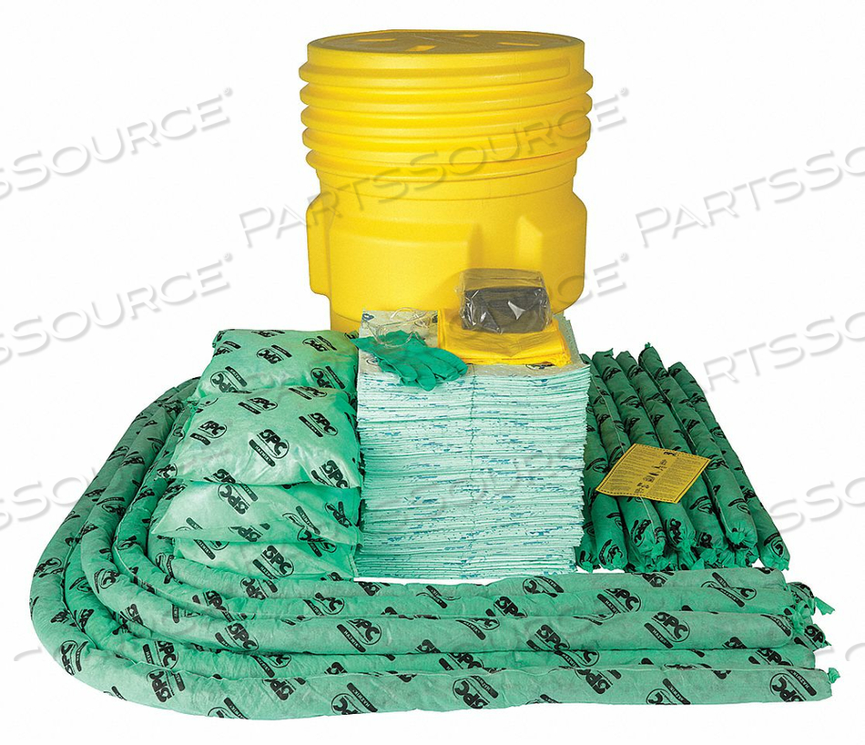 SPILL KIT CHEM/HAZMAT YELLOW by Brady Americas