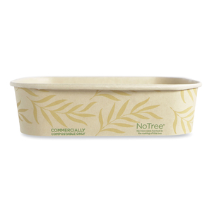 NO TREE RECTANGULAR CONTAINERS, 16 OZ, 4.7 X 6.8 X 1.6, NATURAL, SUGARCANE, 300/CARTON by World Centric NO TREE RECTANGULAR CONTAINERS, 16 OZ, 4.7 X 6.8 X 1.6, NATURAL, SUGARCANE, 300/CARTON by World Centric
