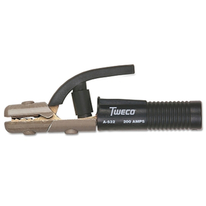 ELECTRODE HOLDER, 220 A, COPPER ALLOY, FOR 2/0 CABLE, 5/32 IN CAPACITY by Tweco ELECTRODE HOLDER, 220 A, COPPER ALLOY, FOR 2/0 CABLE, 5/32 IN CAPACITY by Tweco