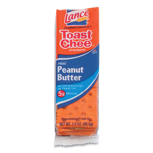 TOAST CHEESE CRACKERS, PEANUT BUTTER, 1.5 OZ PACKET, 24/BOX by Lance