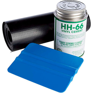 REPAIR KIT WITH SQUEEGEE, VINYL GRAY CEMENT, 12'LX3"W ROLL by Powerblanket