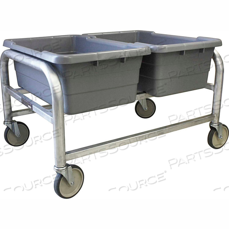 PVI ALUMINUM LUG CART - 3 LUG CAP. ALL-WELDED SIDE BY SIDE 33"L X 24-1/2"W X 20"H, GRAY by Prairie View Industries Inc.