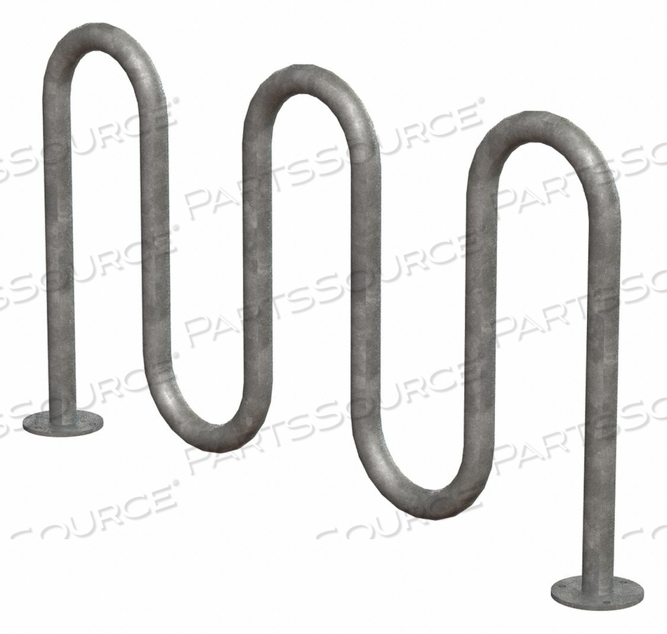 BIKE RACK GALV (7)BIKES 36 IN H 3 IN W by Graber Manufacturing