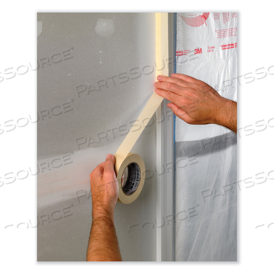 ECONOMY MASKING TAPE, 3" CORE, 1.88" X 60.1 YDS, TAN by Highland ECONOMY MASKING TAPE, 3" CORE, 1.88" X 60.1 YDS, TAN by Highland