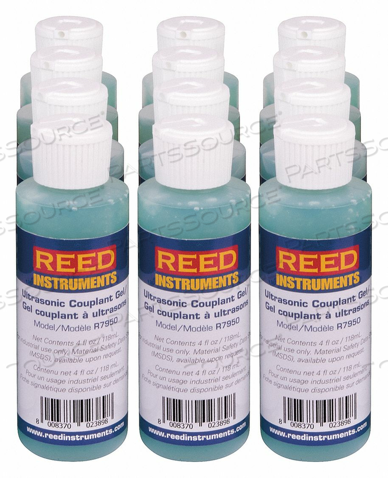 ULTRASONIC COUPLANT GEL 4 OZ. PK12 by Reed Instruments
