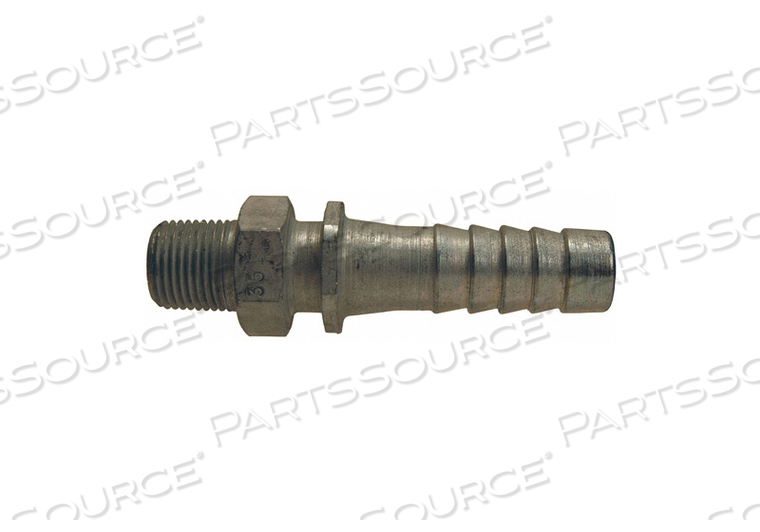 STEEL 3500 MALE NIPPLE 1/4 NPT 1/2 HOSE by Dixon Valve and Coupling