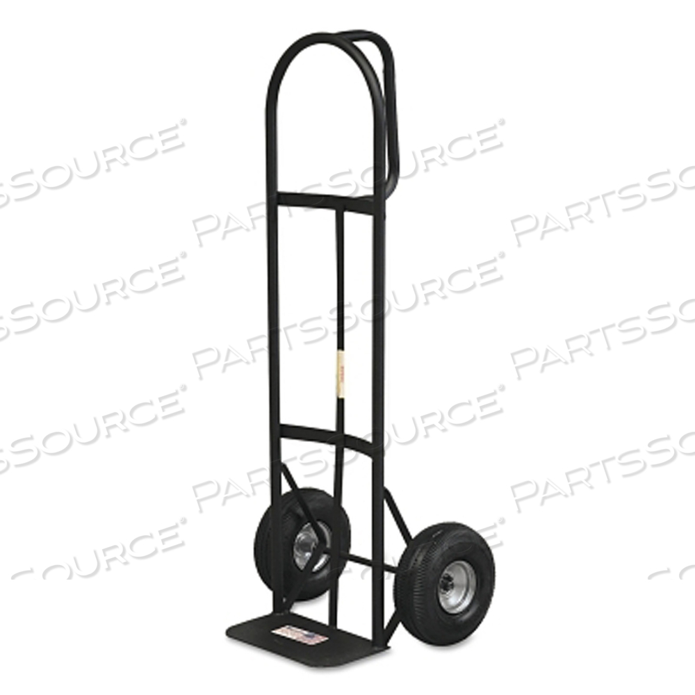 D-HANDLE HAND TRUCK, 800 LB LOAD CAP, 7.5 IN X 14 IN TOE PLATE, PNEUMATIC WITH STEEL HUB WHEELS by Milwaukee Hand Trucks