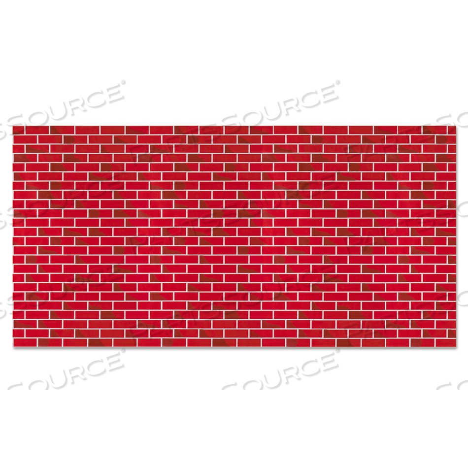 FADELESS DESIGNS BULLETIN BOARD PAPER, BRICK, 48" X 50 FT ROLL by Pacon