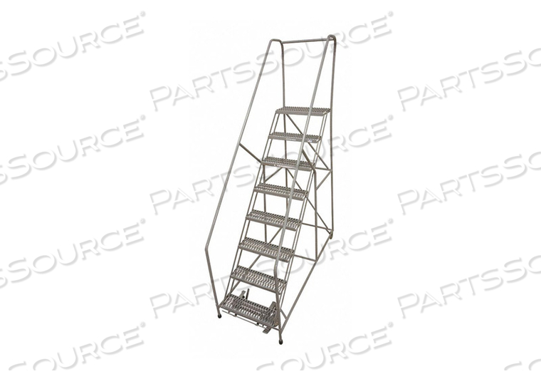 ROLLING LADDER STEEL 110IN. H. GRAY by Cotterman