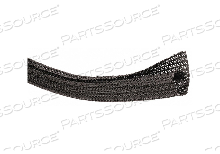 BRAIDED SLEEVING 1.500 IN. 25 FT. BLACK by Techflex BRAIDED SLEEVING 1.500 IN. 25 FT. BLACK by Techflex