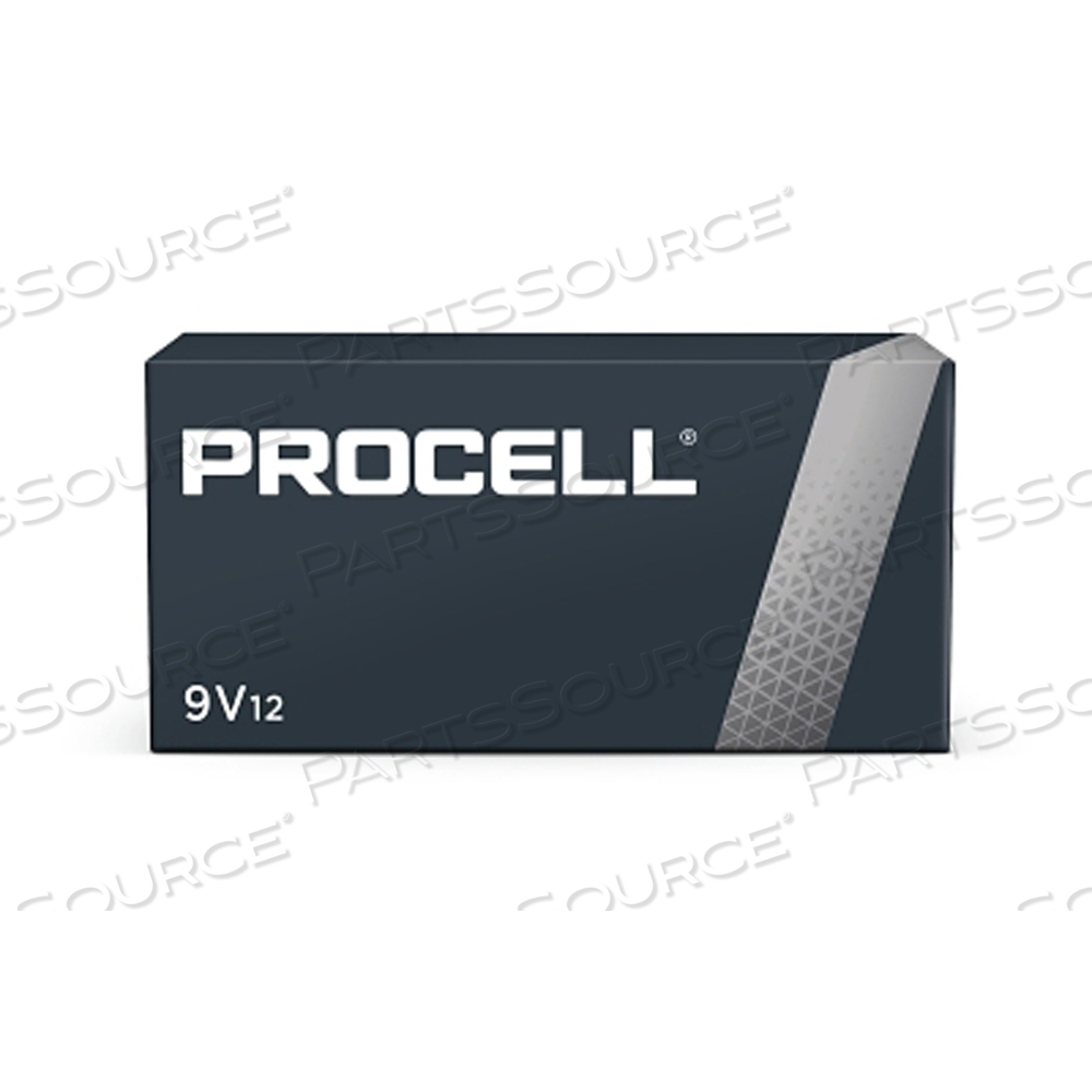 PROCELL BATTERY, NON-RECHARGEABLE DRY CELL ALKALINE, 9V, 12/PK by Duracell