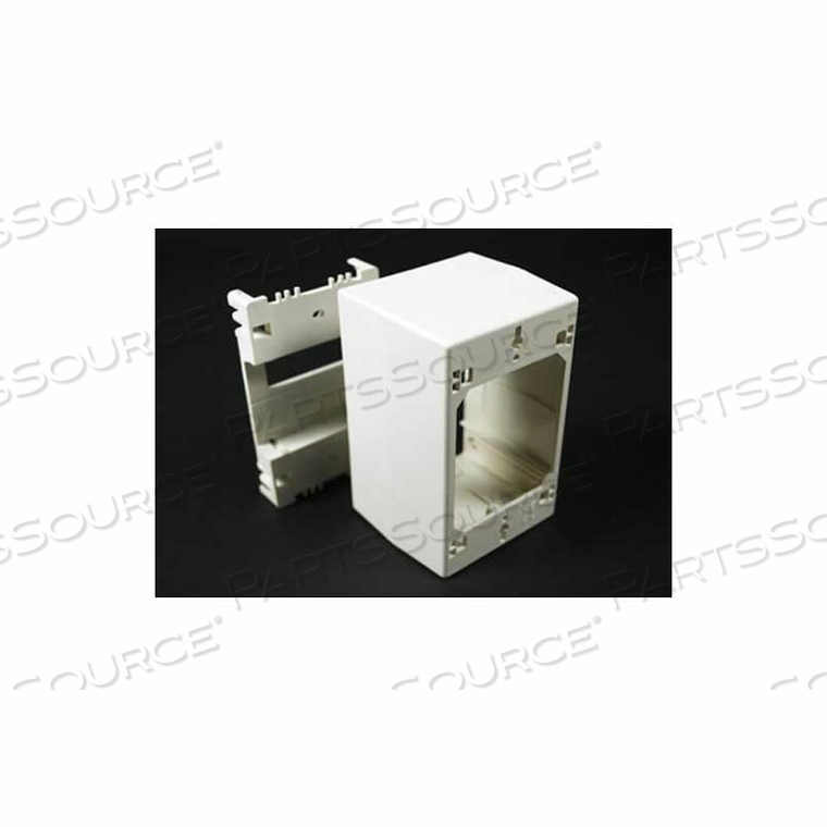 2344D 1-GANG EXTRA DEEP DIVIDED DEVICE BOX, IVORY, 4-3/4"L by Wiremold