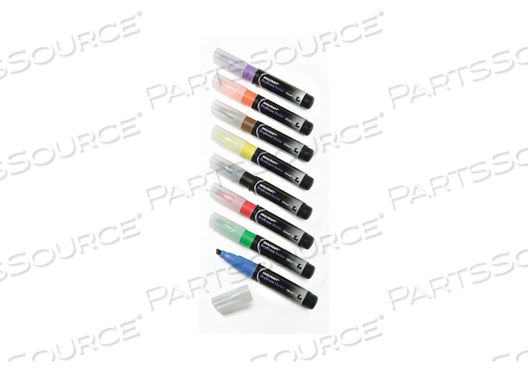 DRY ERASE MARKERS CHISEL PK8 by Ability One