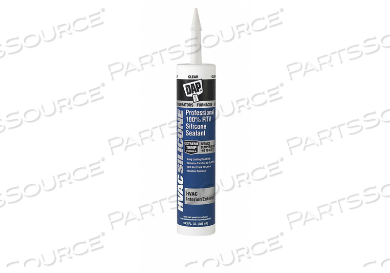 RTV SILICONE SEALANT CLEAR 10.3 OZ SIZE by DAP Products Inc. RTV SILICONE SEALANT CLEAR 10.3 OZ SIZE by DAP Products Inc.