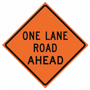 G7242 ROLL UP TRAFFIC SIGN 48 H 48 W VINYL by Eastern Metal Signs And Safety G7242 ROLL UP TRAFFIC SIGN 48 H 48 W VINYL by Eastern Metal Signs And Safety