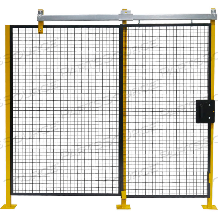 GUARD DOOR BLACK/YELLOW 6 FT H 4 FT W by WireCrafters
