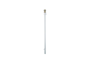 2-PIECE SPINNING POLE ALUMINUM SILVER by Annin Flagmakers