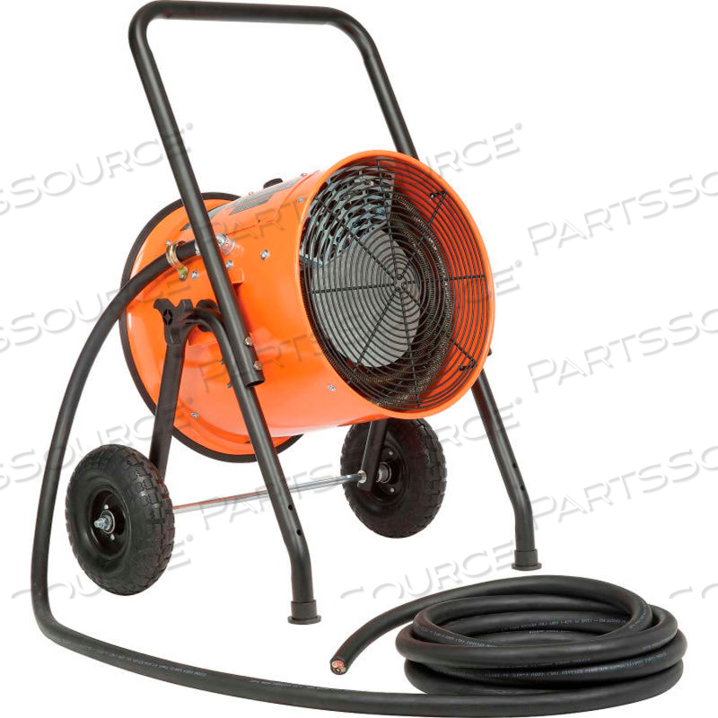 15 KW PORTABLE ELECTRIC SALAMANDER HEATER 208V, 3 PHASE WITH 25'L POWER CORD by Approved Vendor
