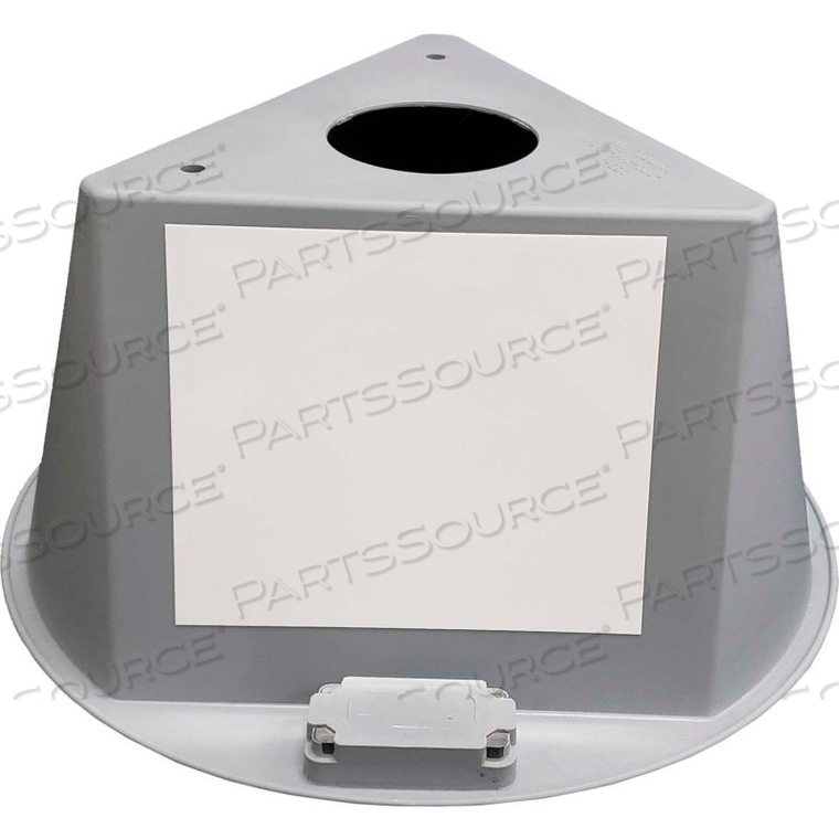 INVENTORY CONTROL CONE, 3 SIDED WITH MAGNETS & DRY ERASE DECALS - GRAY by Cee-Jay Research & Sales, LLC