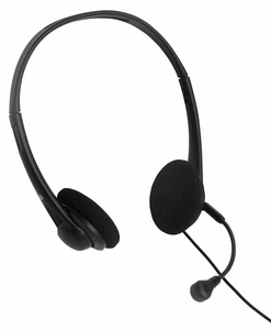 TELEPHONE HEADSET BINAURAL BLACK by ClearSounds