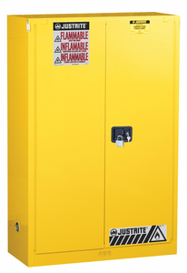 FLAMMABLE SAFETY CABINET 60 GAL. YELLOW by Justrite