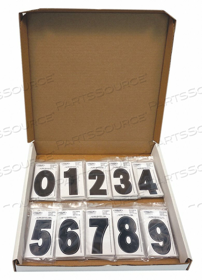 NUMBER KIT BLACK 3 IN OVERALL H PK300 by Hardline Products NUMBER KIT BLACK 3 IN OVERALL H PK300 by Hardline Products