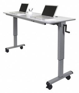 FLIP TOP TABLE ADJUSTABLE CRANK HANDLE by Luxor FLIP TOP TABLE ADJUSTABLE CRANK HANDLE by Luxor