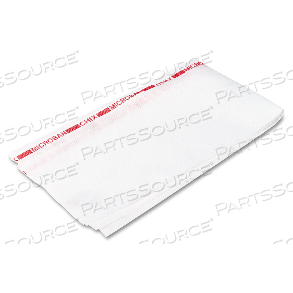 REUSABLE FOOD SERVICE TOWELS, FABRIC, 13 X 24, WHITE by Chix