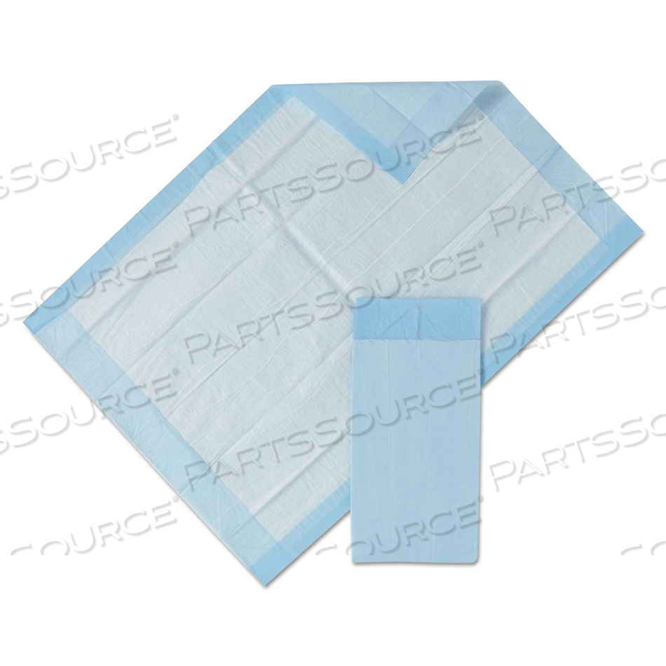 PROTECTION PLUS DISPOSABLE UNDERPADS, 23" X 36", BLUE by Medline Industries, Inc. PROTECTION PLUS DISPOSABLE UNDERPADS, 23" X 36", BLUE by Medline Industries, Inc.