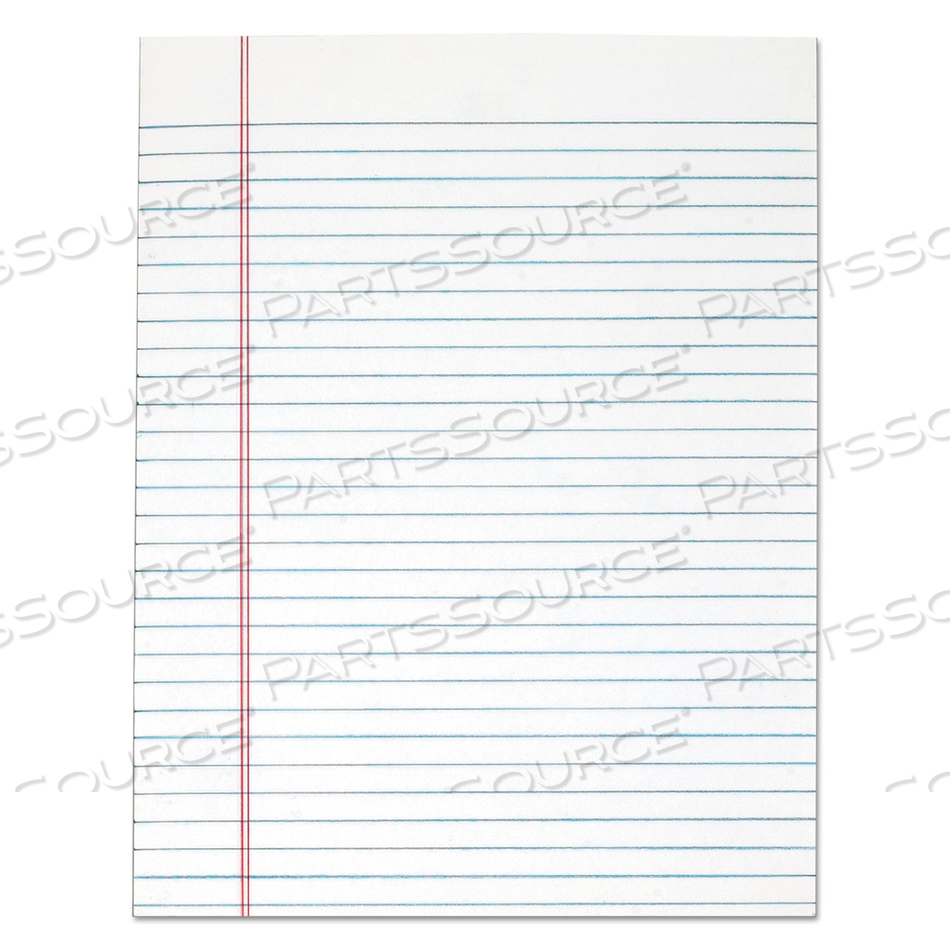 "THE LEGAL PAD" GLUE TOP PADS, WIDE/LEGAL RULE, 50 WHITE 8.5 X 11 SHEETS by Tops