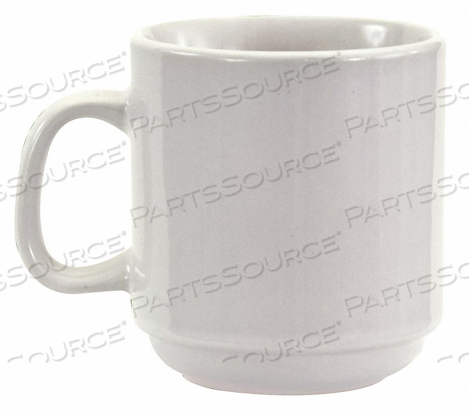 MUG STACKABLE BRIGHT WHITE 10 OZ. PK36 by Crestware