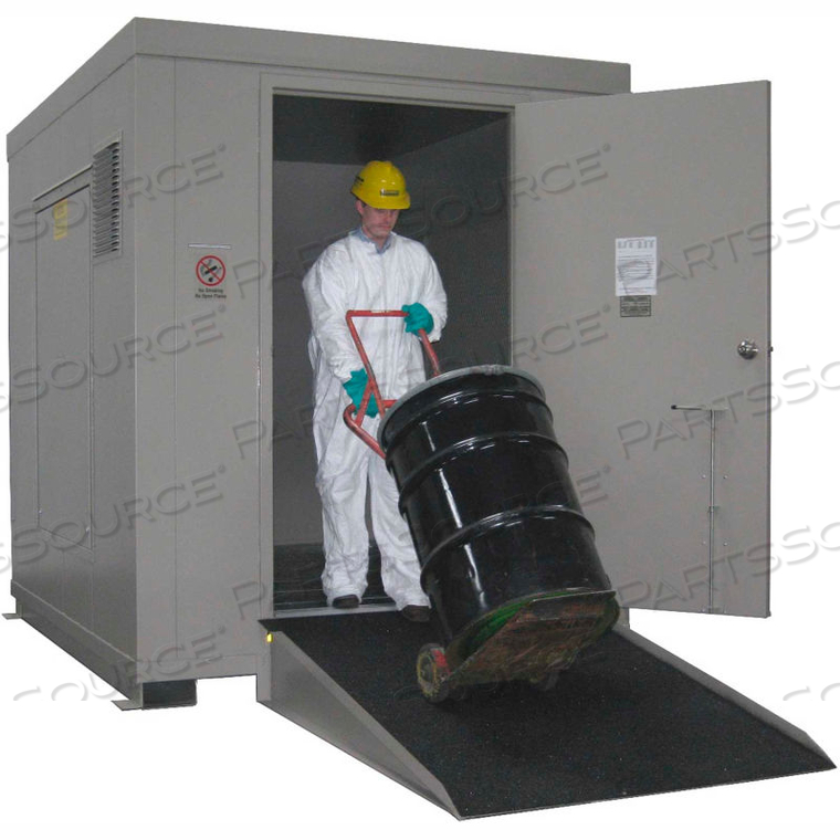 OUTDOOR HAZARDOUS CHEMICAL STORAGE BUILDING - 12 DRUM by Securall