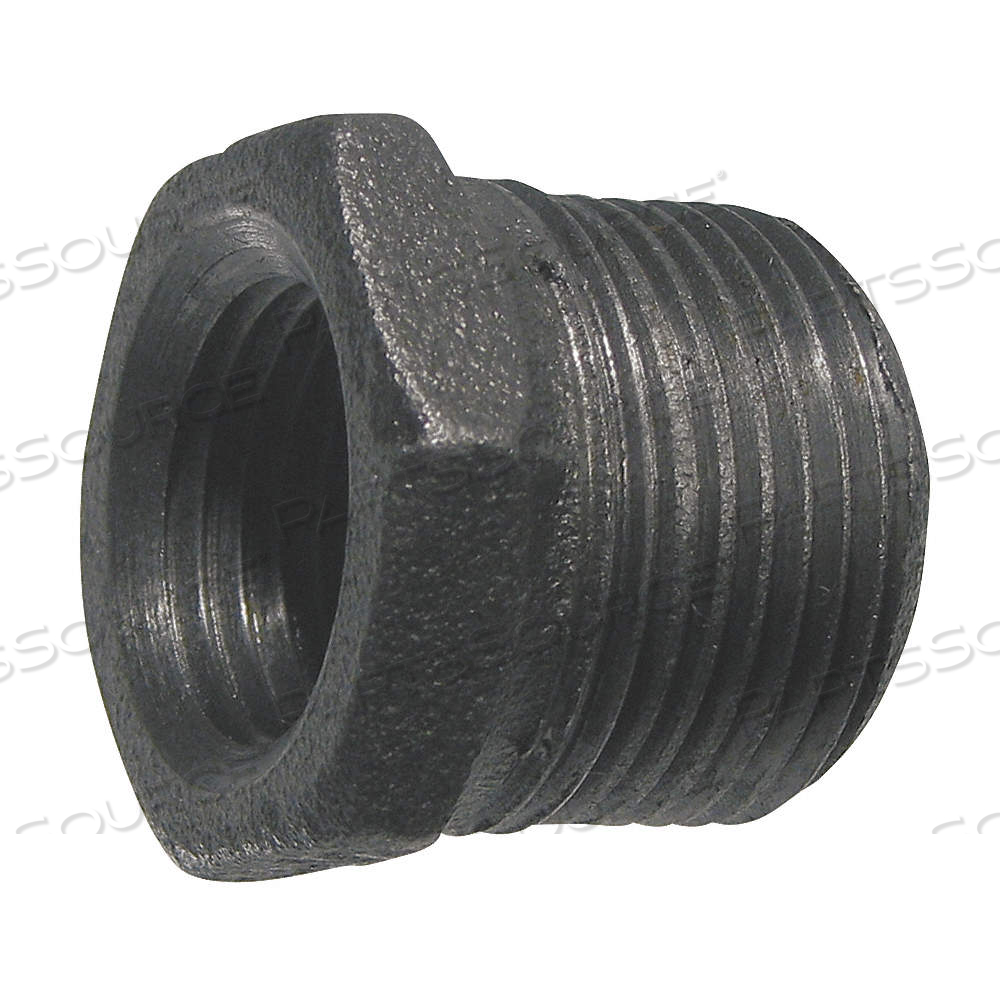 HEX BUSHING, MALLEABLE IRON, 3 IN X 1 1/4 IN FITTING PIPE SIZE, MALE NPT X FEMALE NPT, CLASS 150 by Approved Vendor