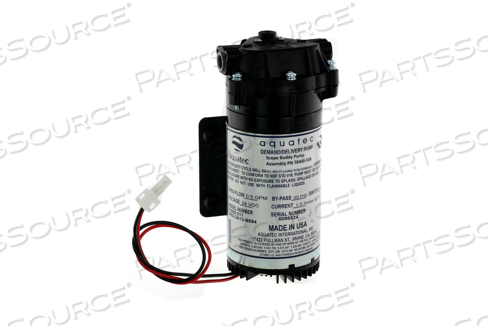 ASSEMBLY, SERVICE PART, PUMP, FOR SCOPE BUDDY™ ENDOSCOPE FLUSHING AID by Medivators (Cantel Medical) (now STERIS) ASSEMBLY, SERVICE PART, PUMP, FOR SCOPE BUDDY™ ENDOSCOPE FLUSHING AID by Medivators (Cantel Medical) (now STERIS)