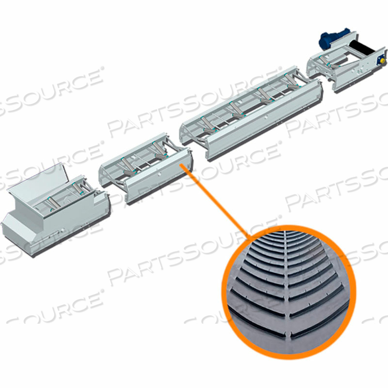 EASIKIT EK450 SERIES MODULAR DIRT & AGGREGATE CONVEYOR 26'L X 18"W 