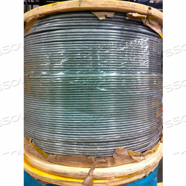 250' 3/32" DIAMETER VINYL COATED 1/8" DIAMETER 7X7 GALVANIZED AIRCRAFT CABLE by Southern Wire 250' 3/32" DIAMETER VINYL COATED 1/8" DIAMETER 7X7 GALVANIZED AIRCRAFT CABLE by Southern Wire