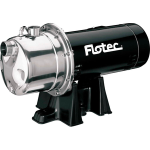 FLOTEC STAINLESS STEEL SHALLOW WELL JET PUMP 1 HP by Pentair FLOTEC STAINLESS STEEL SHALLOW WELL JET PUMP 1 HP by Pentair