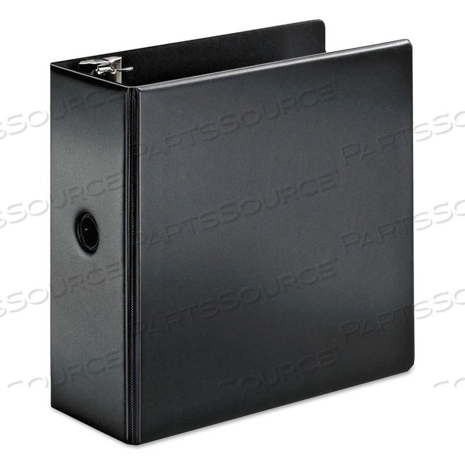 SUPERSTRENGTH LOCKING SLANT-D RING BINDER, 3 RINGS, 5" CAPACITY, 11 X 8.5, BLACK 