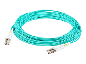 ADDON 5M LC OM4 AQUA PATCH CABLE - PATCH CABLE - LC/PC MULTI-MODE (M) TO LC/PC MULTI-MODE (M) - 5 M - FIBER OPTIC - 50 / 125 MICRON - OM4 - HALOGEN-FREE - AQUA - TAA COMPLIANT by ADDON